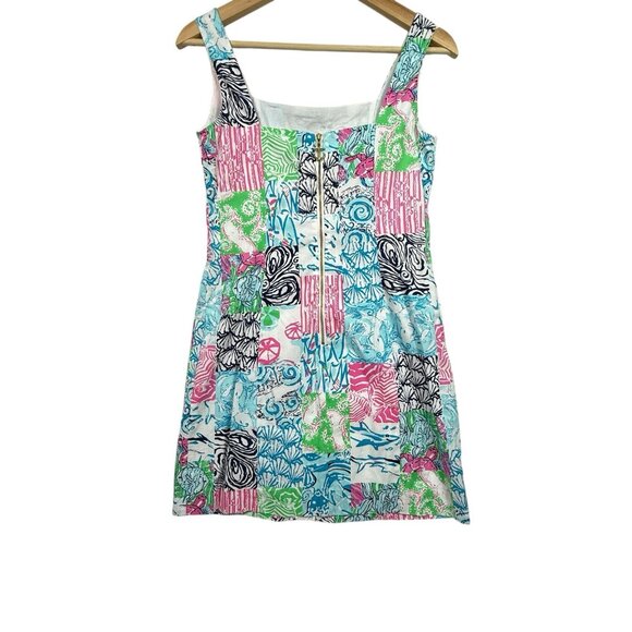 Lilly Pulitzer Idi Shift Dress Osterville Patch Women’s Size 2 Lined Cotton - Picture 3 of 9